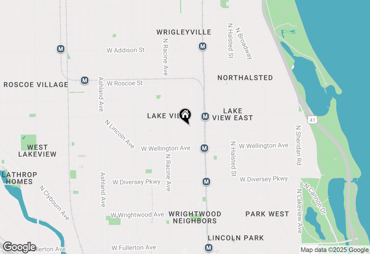 Map of 3113 N Seminary Avenue #1R, Chicago, IL 60657