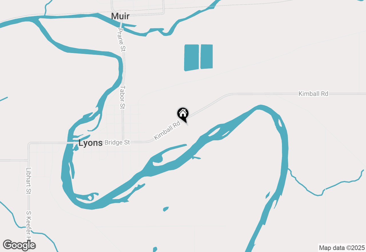Map of 1273 E Bridge Street, Lyons, MI 48851