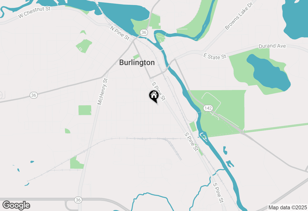 Map of 325 Henry St, Burlington, WI 53105