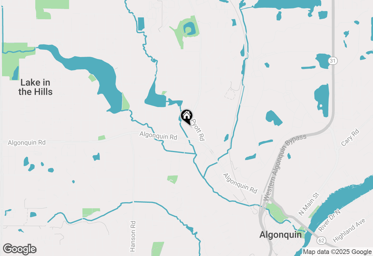 Map of 818 Menominee Drive, Lake In The Hills, IL 60156