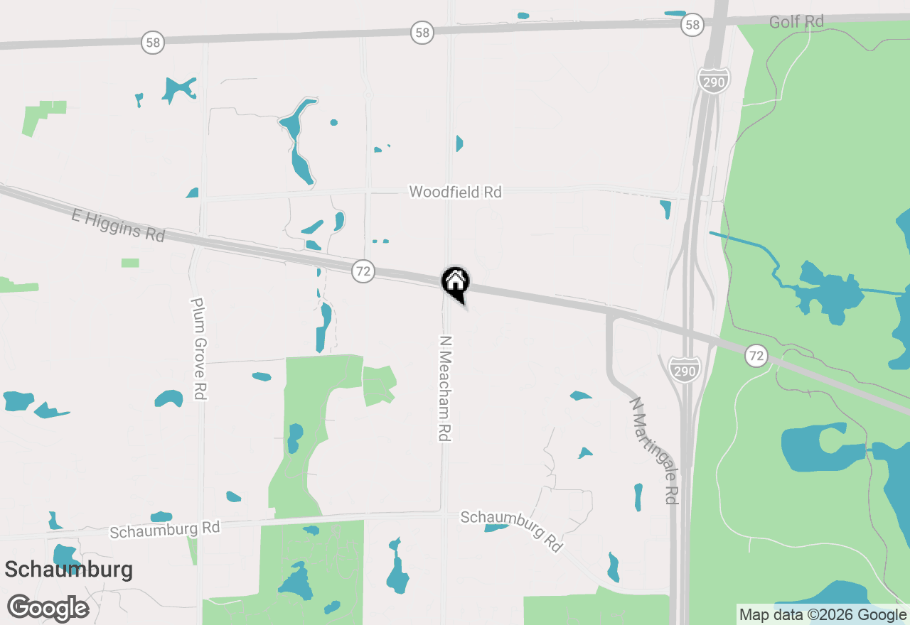 Map of 437 N Meacham Road, Schaumburg, IL 60173