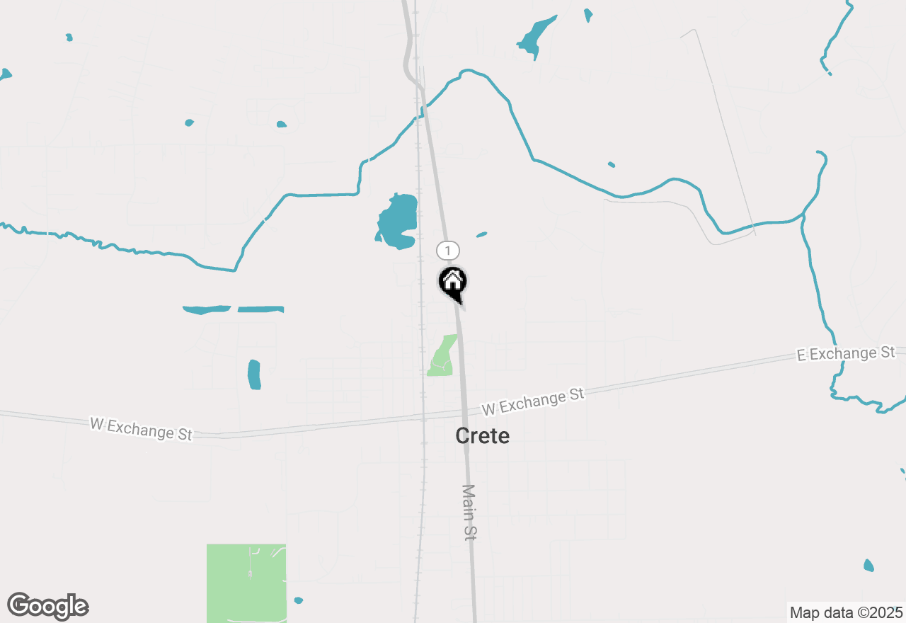 Map of 1208 Main Street, Crete, IL 60417