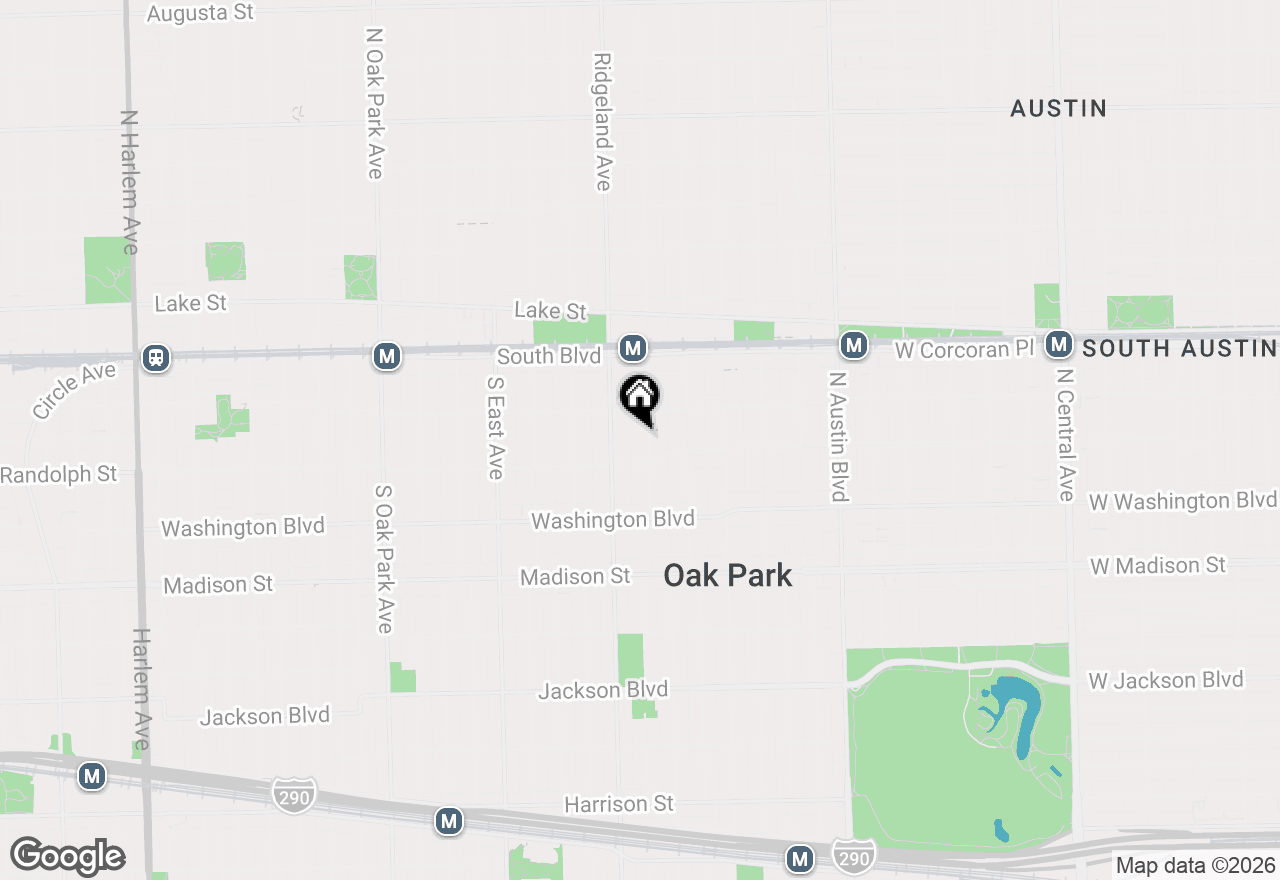 Map of 225 S Cuyler Avenue, Oak Park, IL 60302
