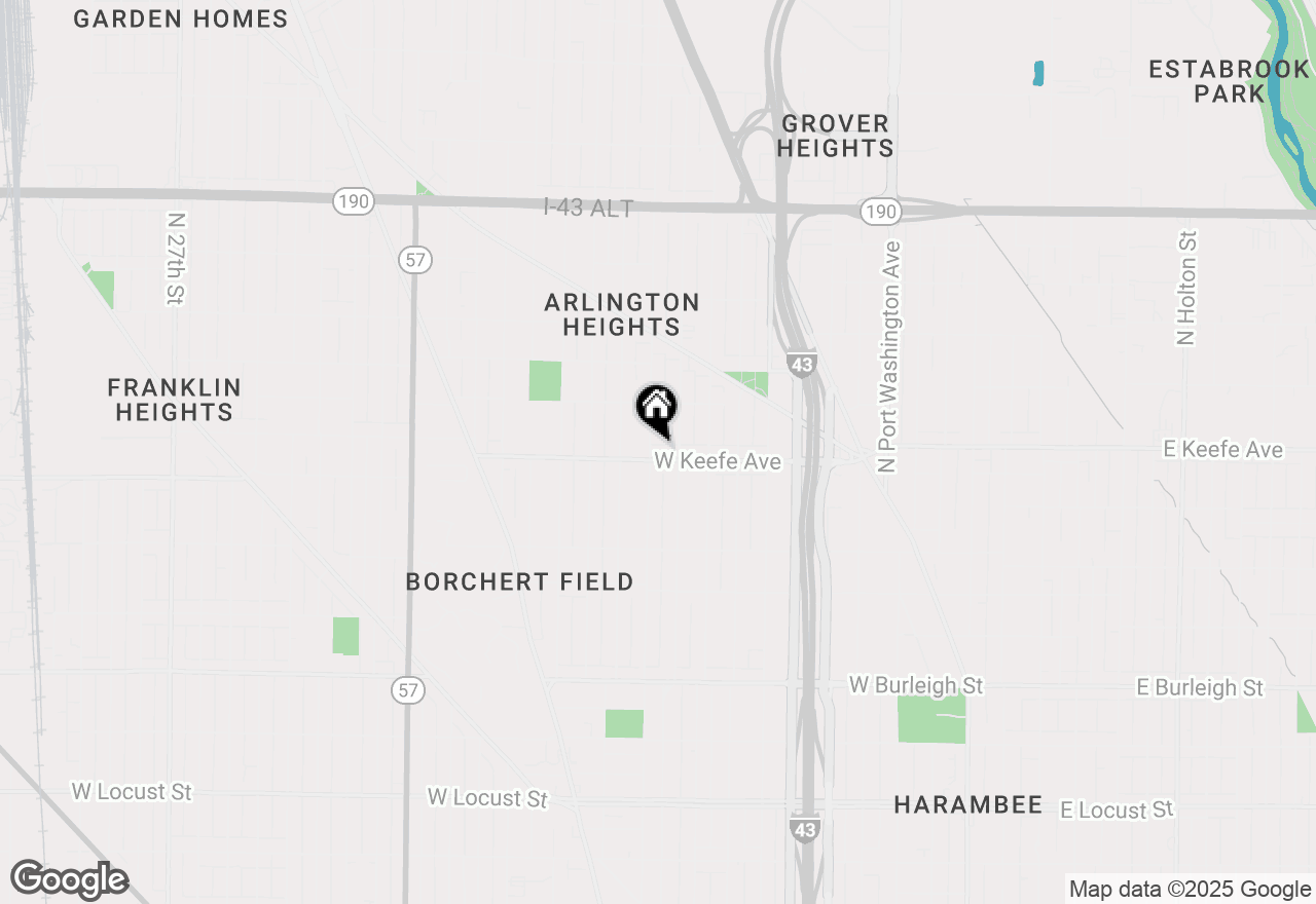 Map of 1232 W Keefe Ave, Milwaukee, WI 53206