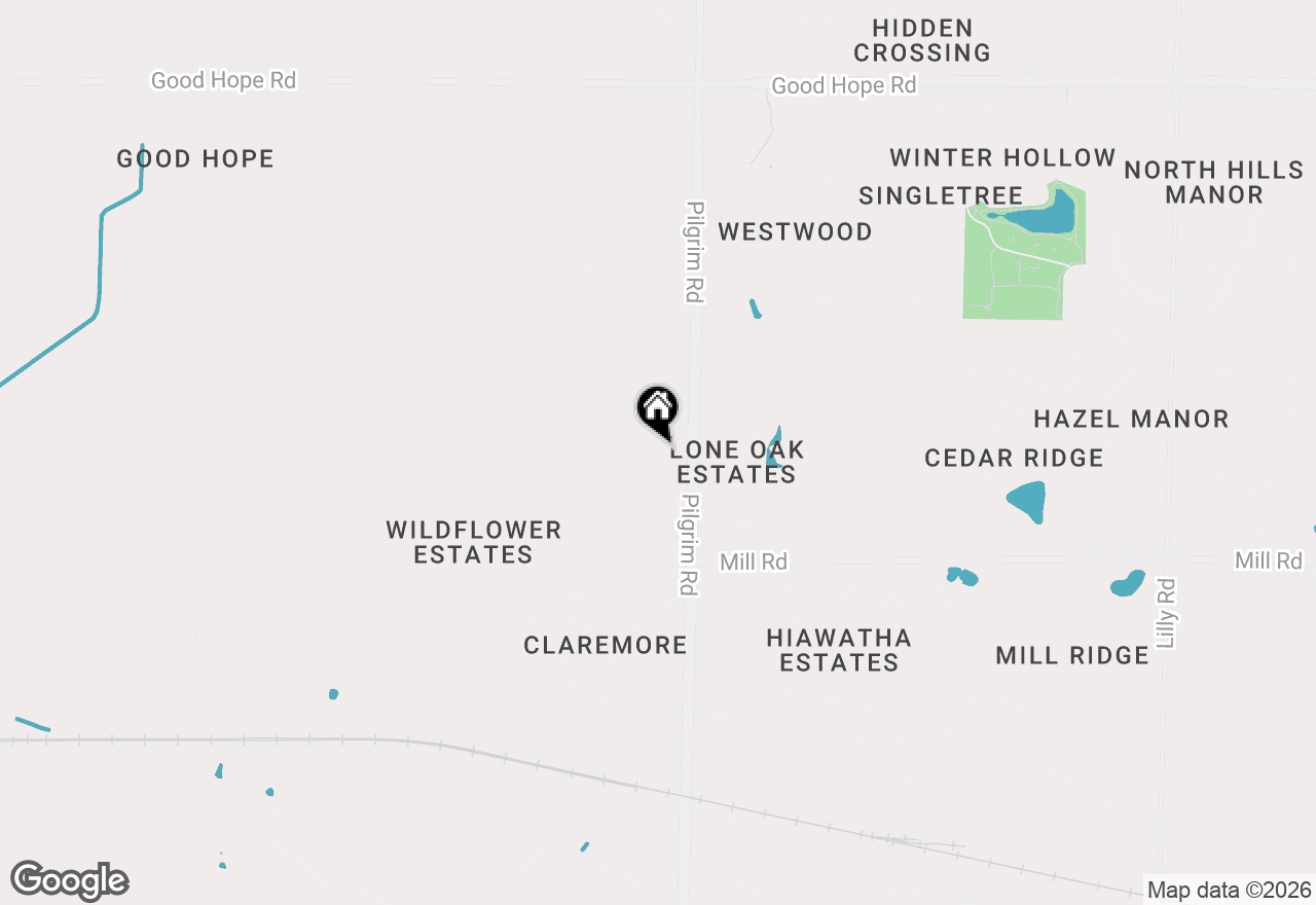 Map of N66W15735 Fox Meadow Dr, Menomonee Falls, WI 53051