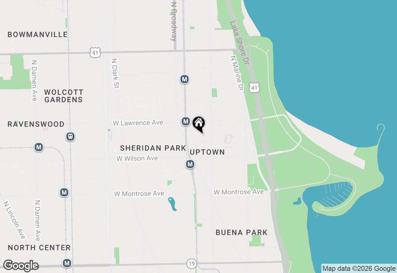 Map of 4704 N Kenmore Avenue #3C, Chicago, IL 60640