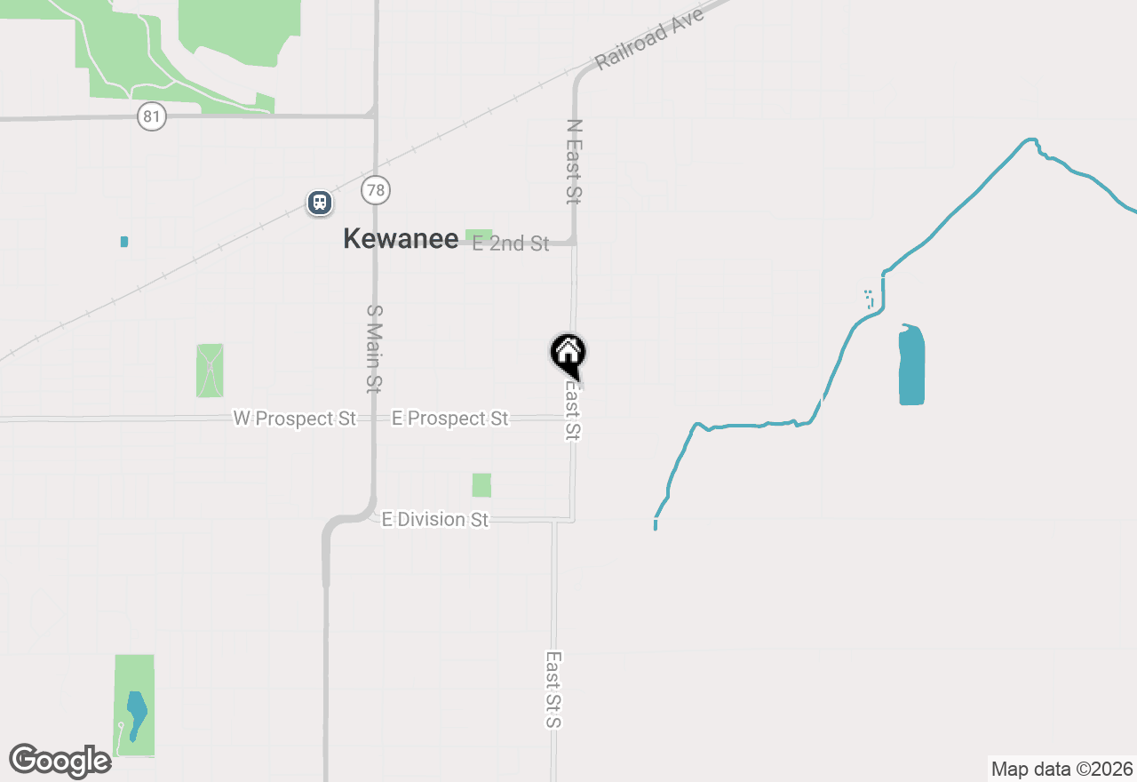 Map of 721 Pleasant Street, Kewanee, IL 61443