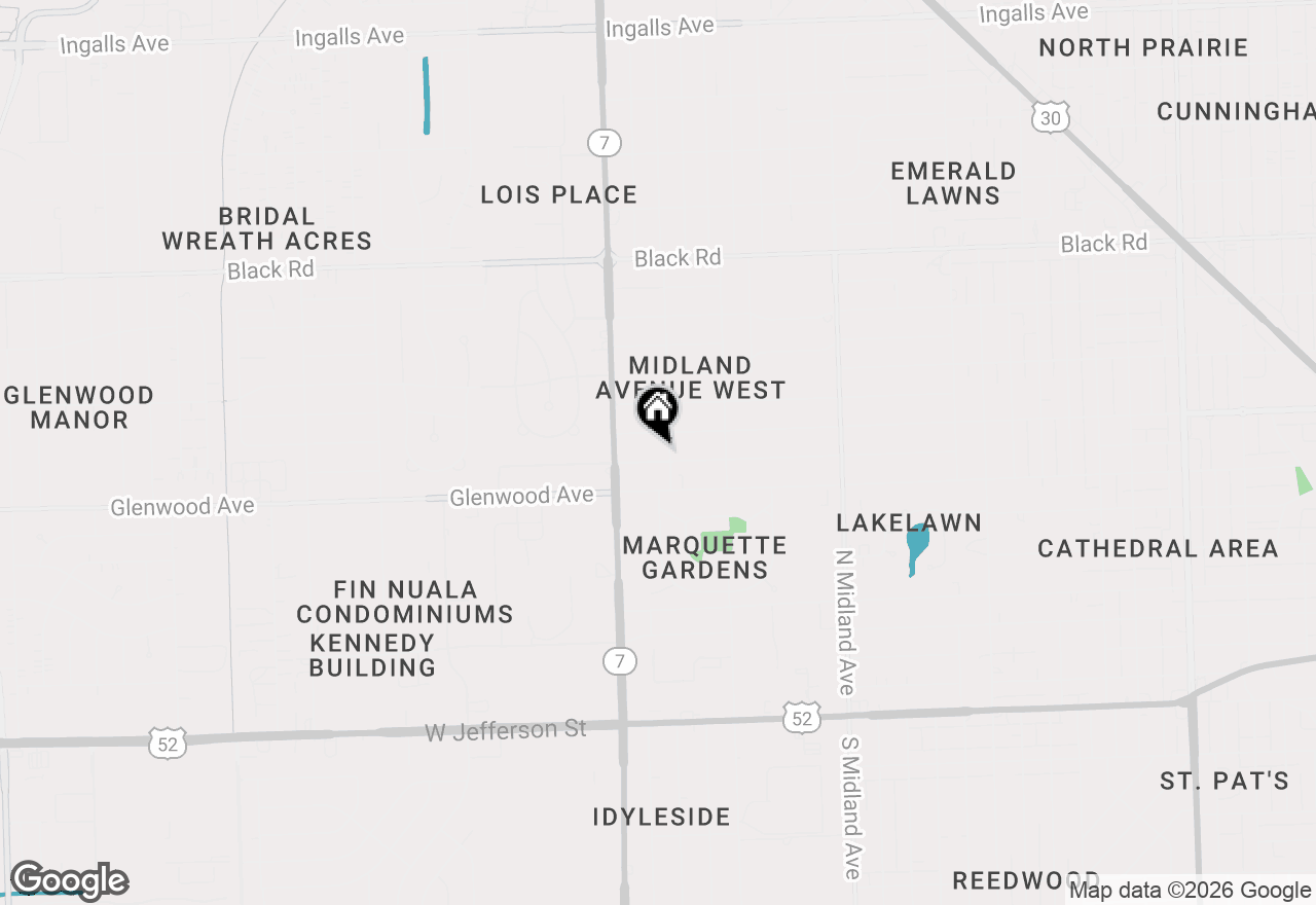 Map of 1703 W. Acres Road, Joliet, IL 60435