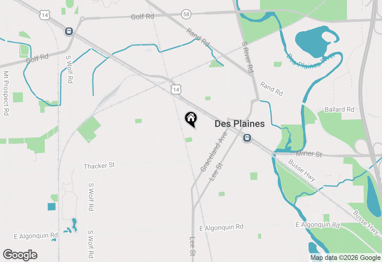 Map of 625 Arlington Avenue, Des Plaines, IL 60016