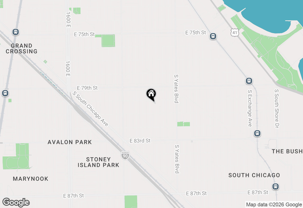 Map of 8015 S Paxton Avenue, Chicago, IL 60617