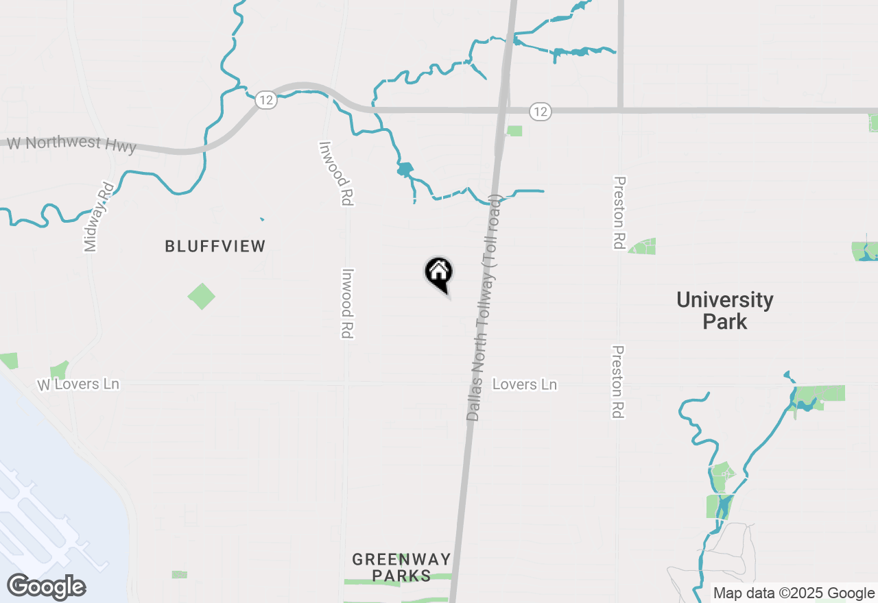 Map of 5651 W Hanover Avenue, Dallas, TX 75209