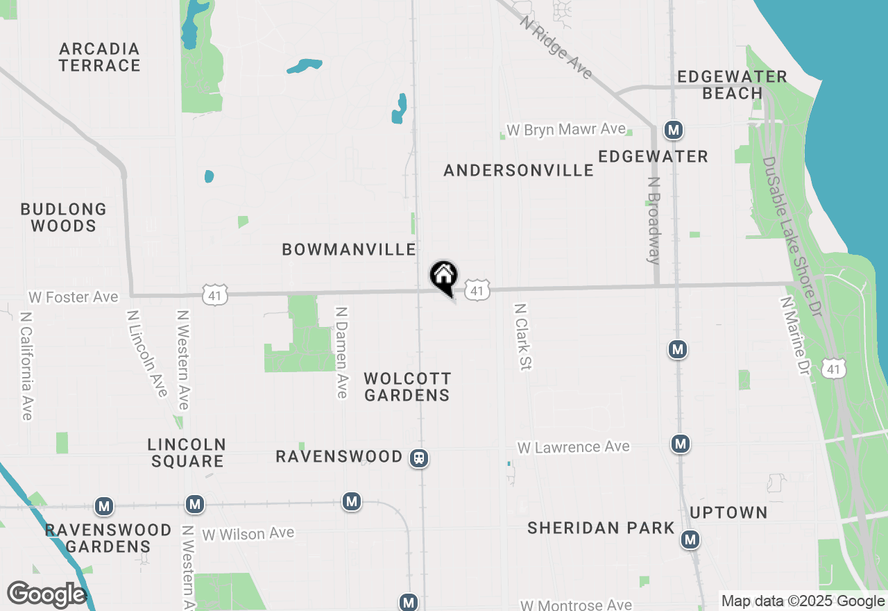 Map of 1718 W Winona Street, Chicago, IL 60640