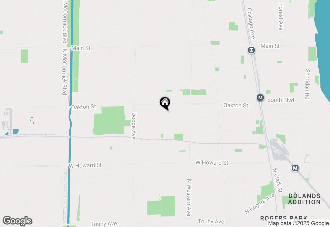 Map of 419 Florence Avenue, Evanston, IL 60202