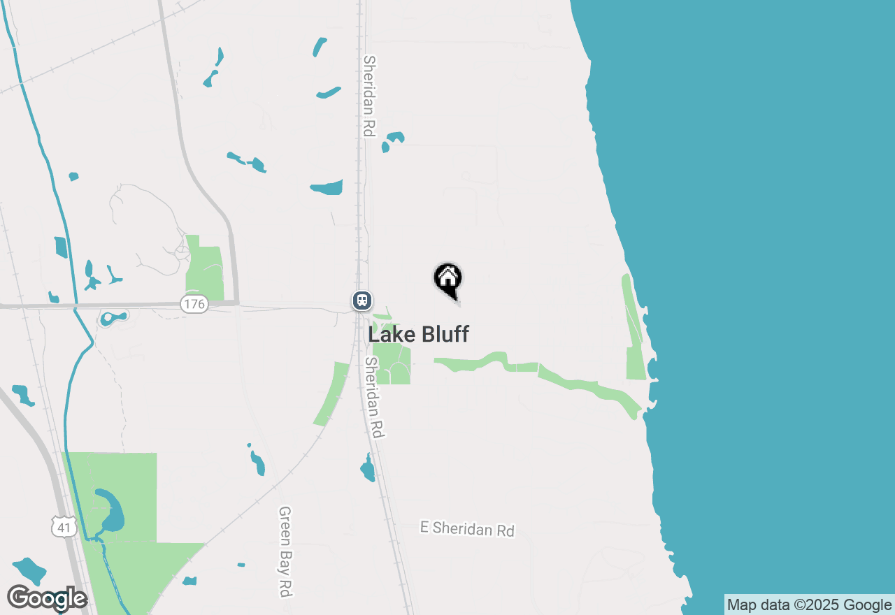 Map of 213 E Scranton Avenue, Lake Bluff, IL 60044