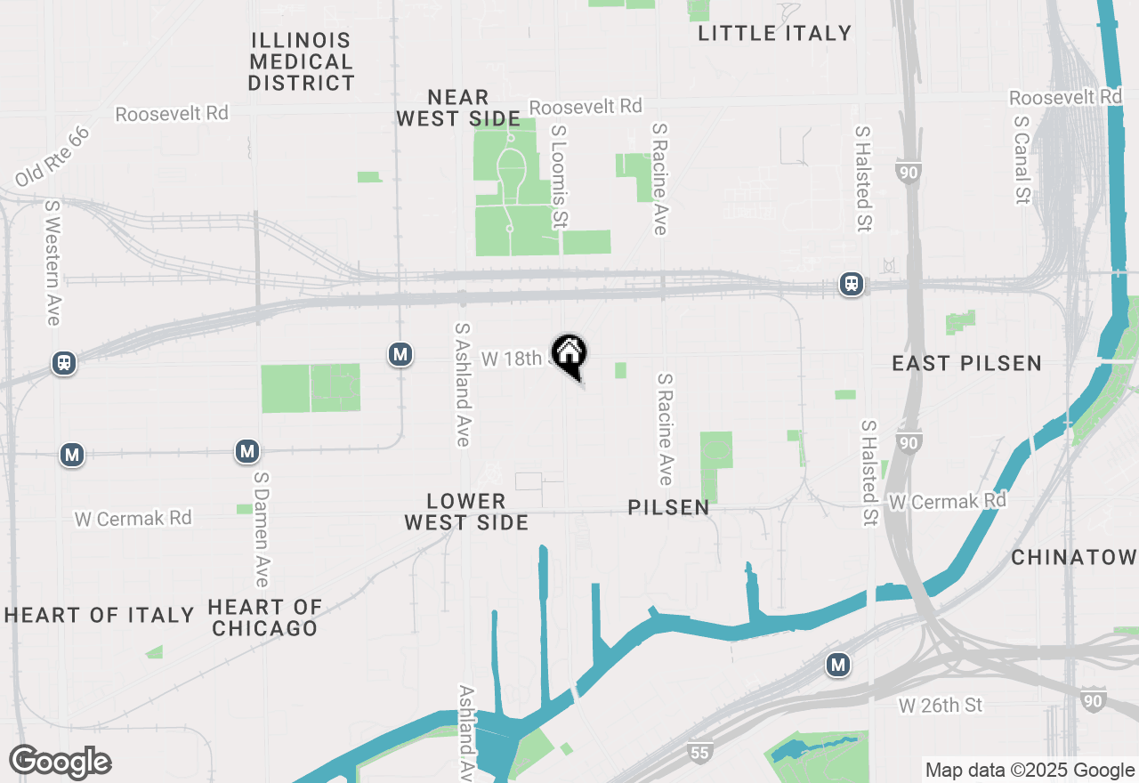 Map of 1841 S Loomis Street, Chicago, IL 60608