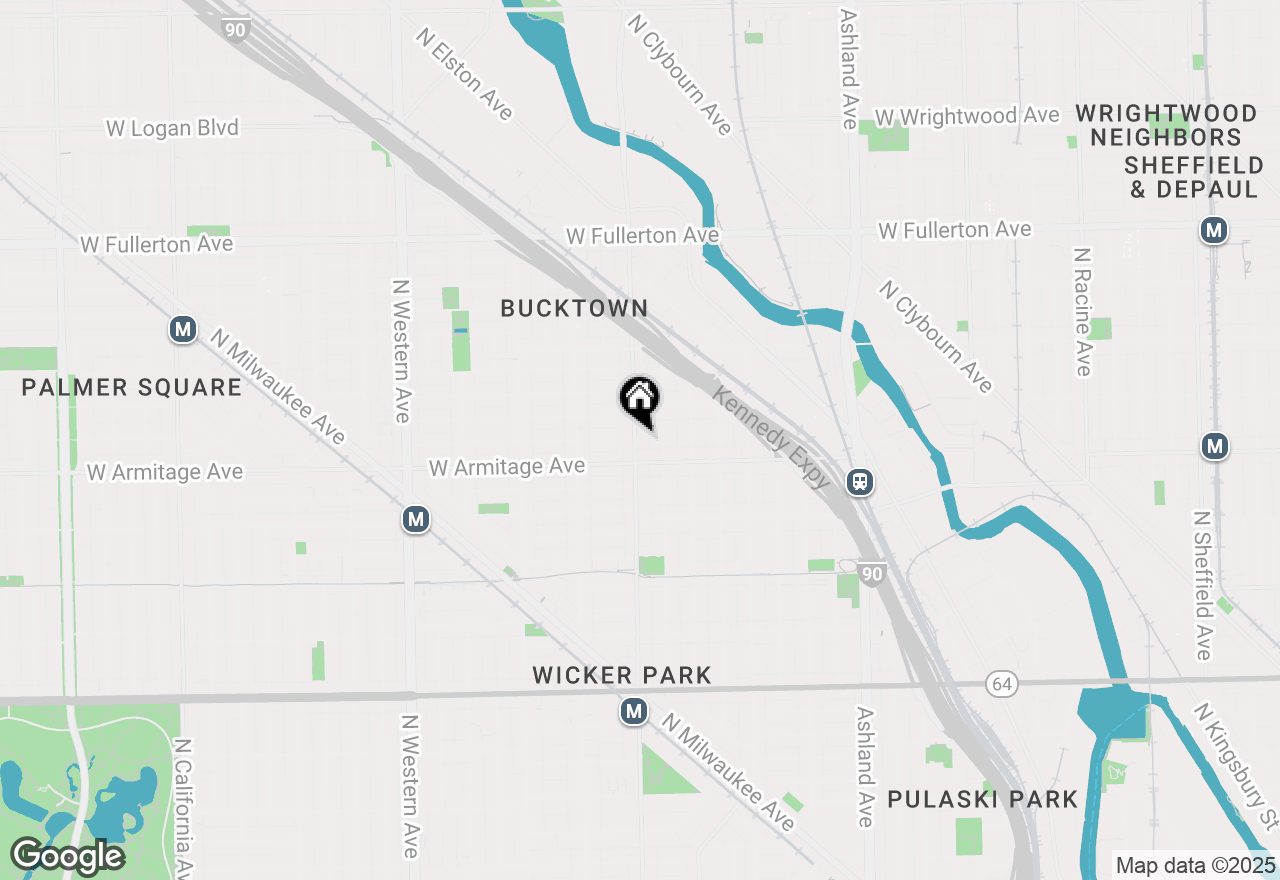 Map of 2023 N Damen Avenue, Chicago, IL 60647