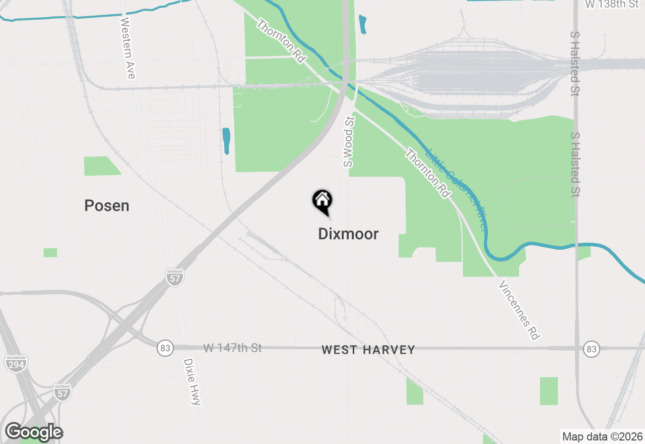 Map of 14245 Lincoln Avenue, Dixmoor, IL 60426