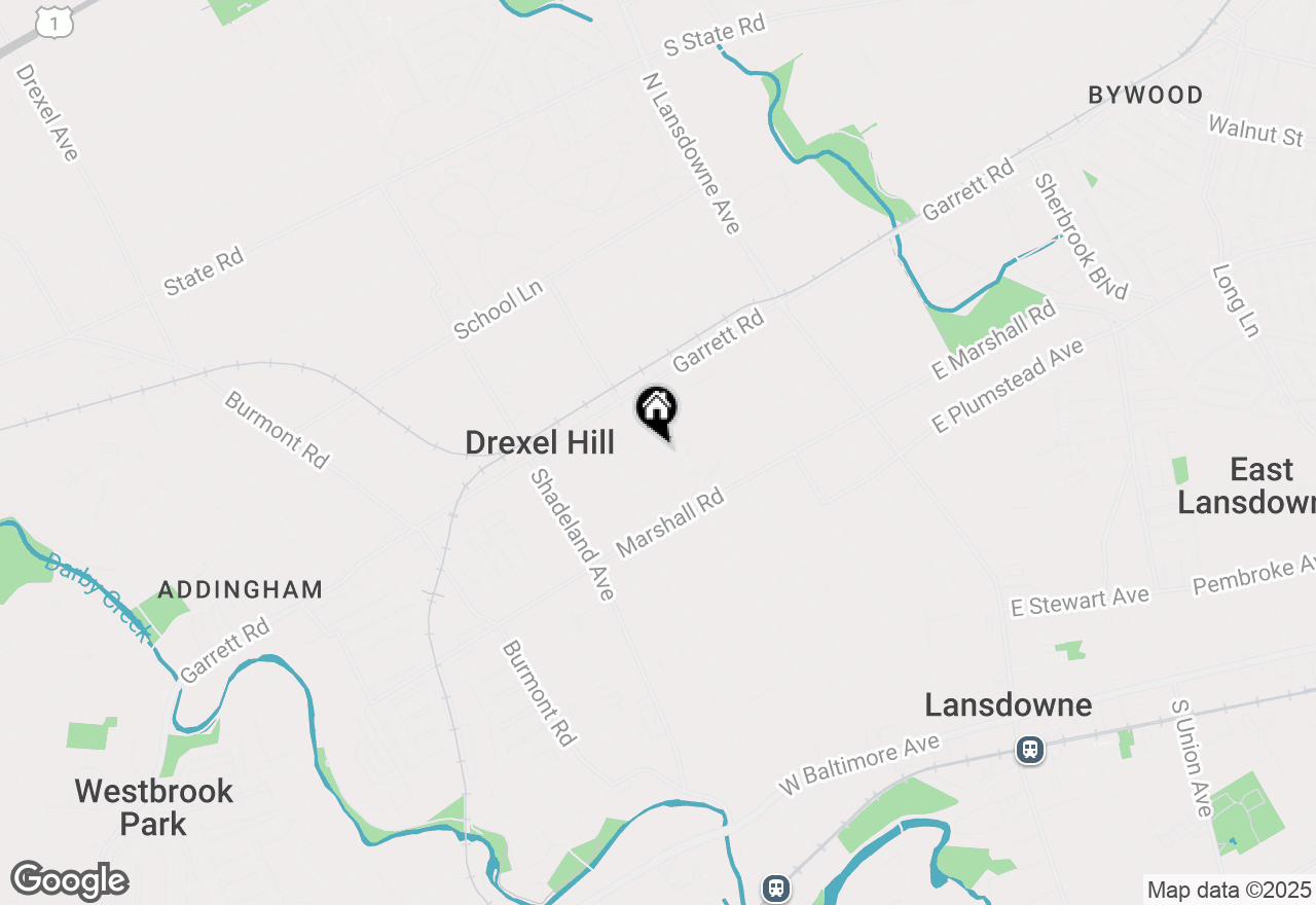 Map of 356 Upland Way, Drexel Hill, PA 19026