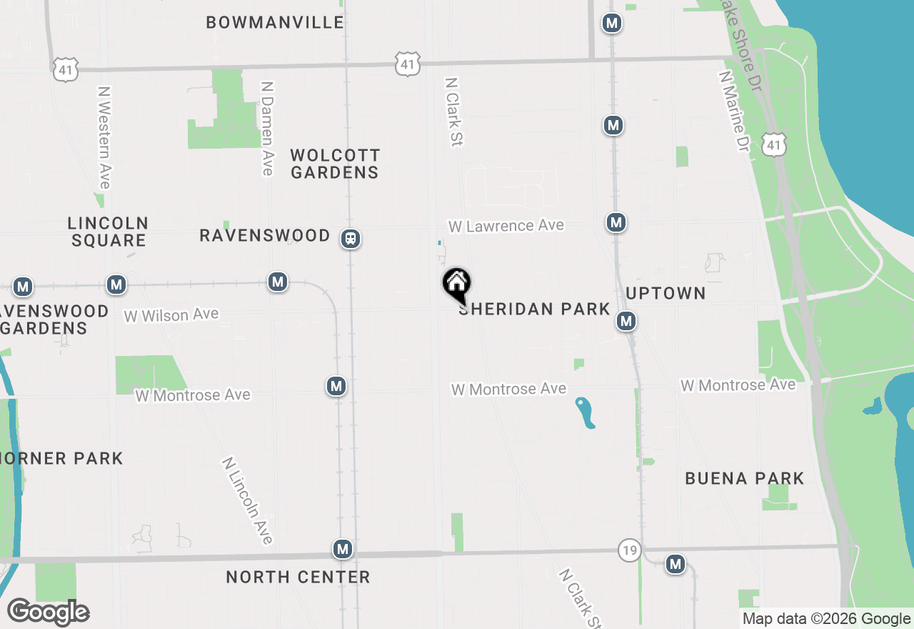 Map of 1501 W Wilson Avenue, Chicago, IL 60640