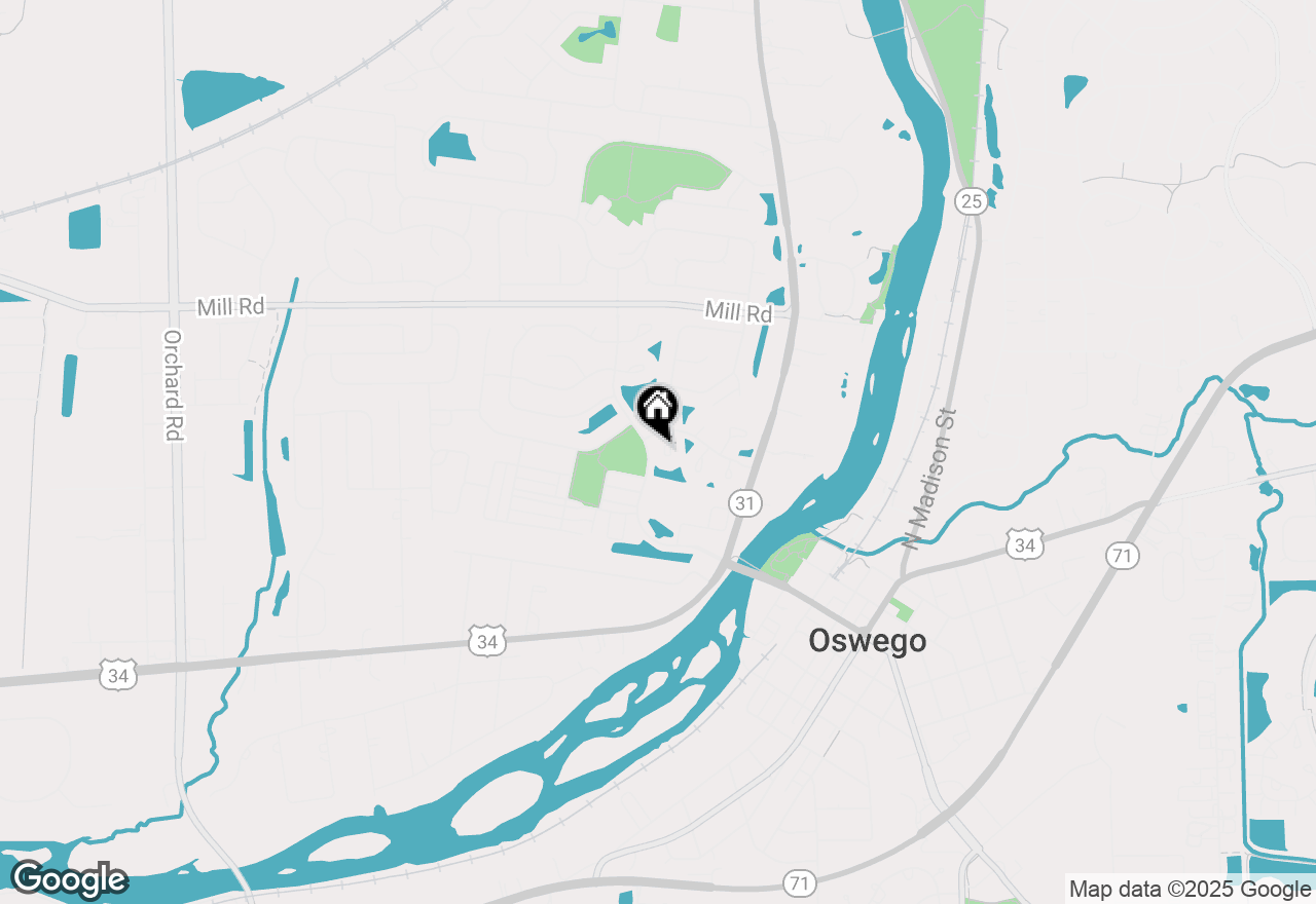 Map of 505 Parkland Court, Oswego, IL 60543