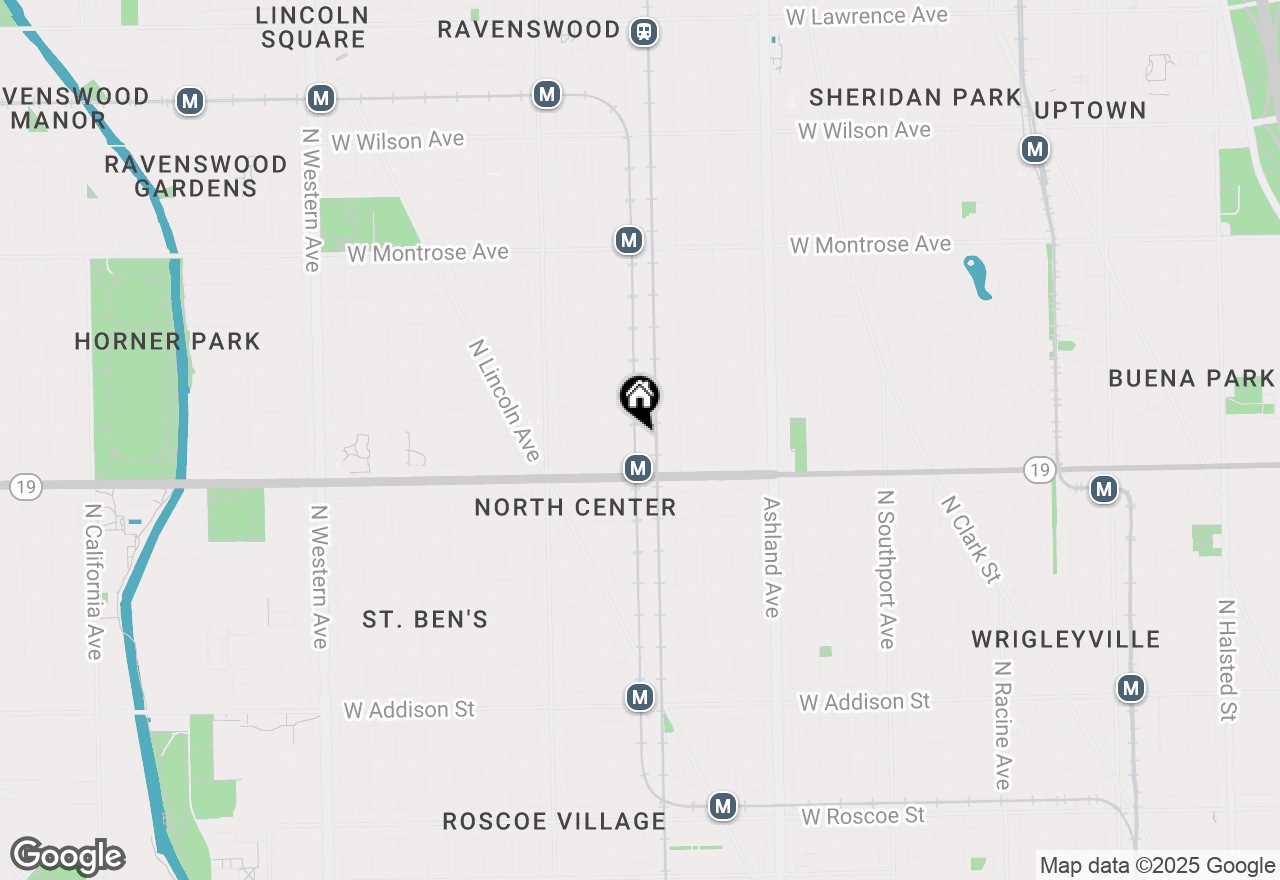 Map of 1806 W Cuyler Avenue #105, Chicago, IL 60613