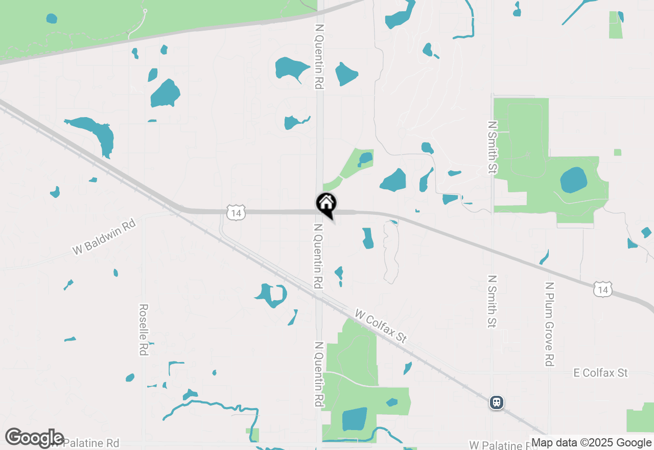 Map of 763 N Quentin Road, Palatine, IL 60067