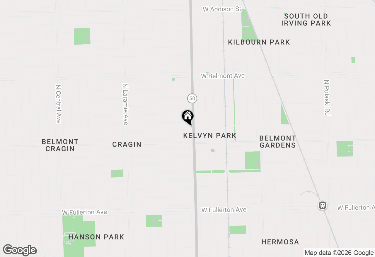 Map of 4819 W George Street #2, Chicago, IL 60641