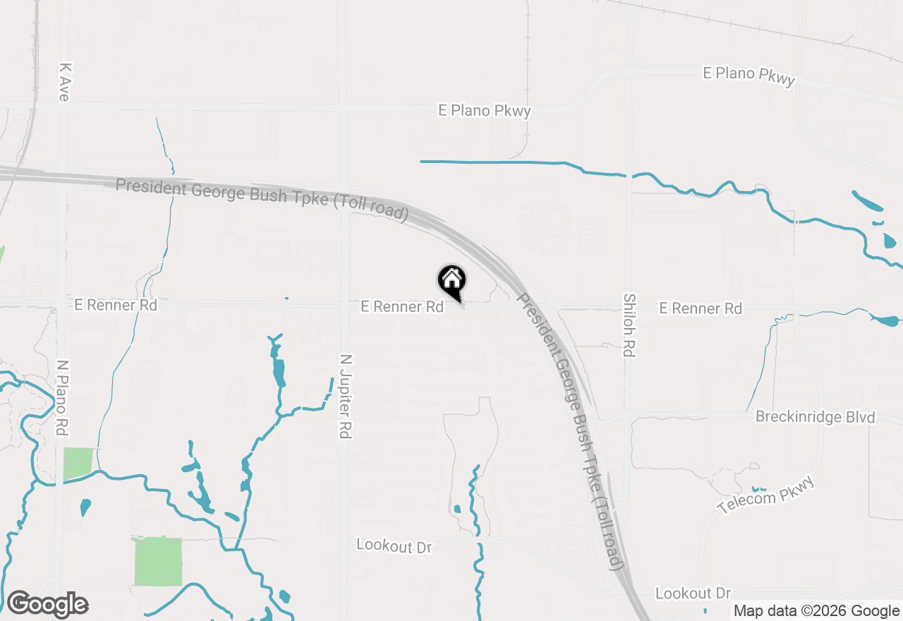 Map of 3308 N Spring Drive, Richardson, TX 75082