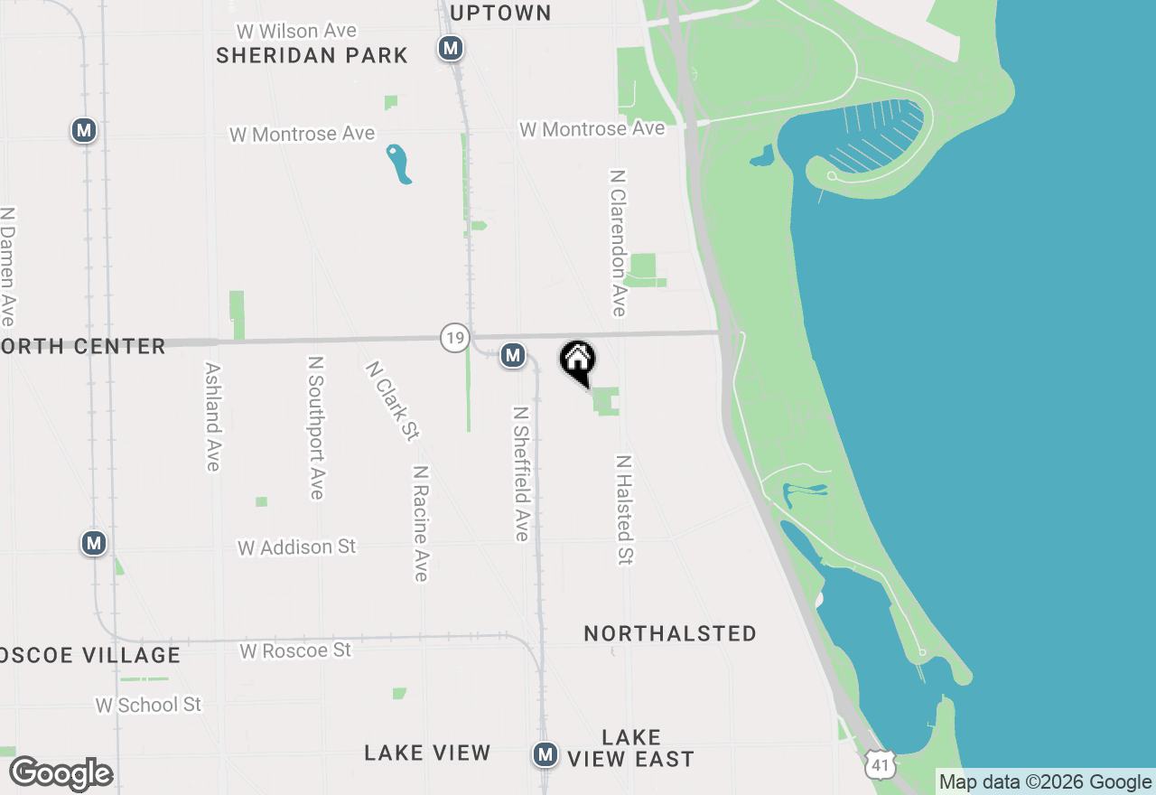 Map of 3837 N Fremont Street, Chicago, IL 60613