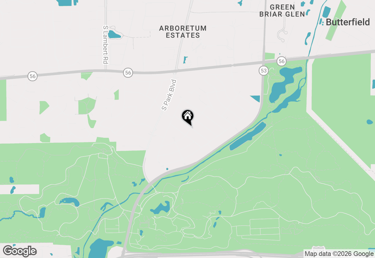 Map of 3S328 Juniper Lane, Glen Ellyn, IL 60137