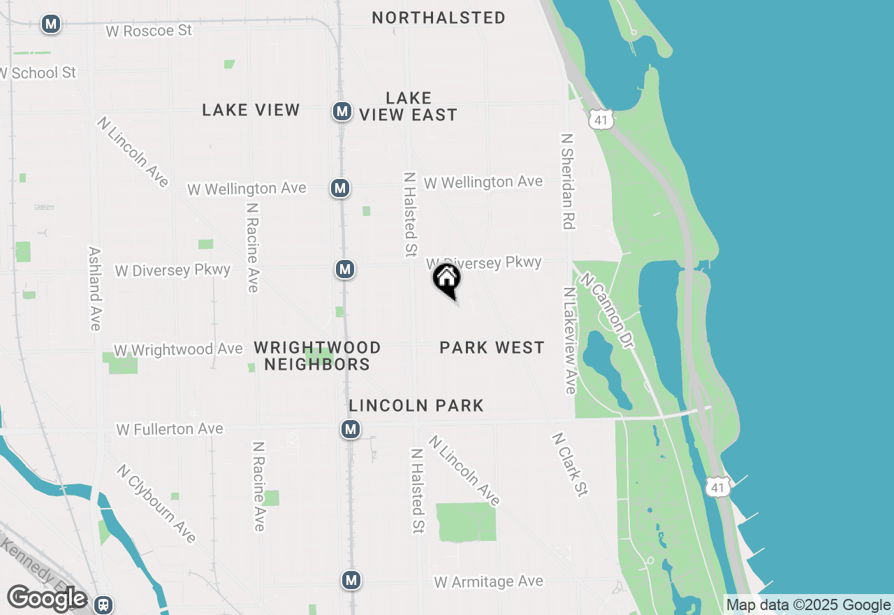 Map of 2656 N Orchard Street, Chicago, IL 60614