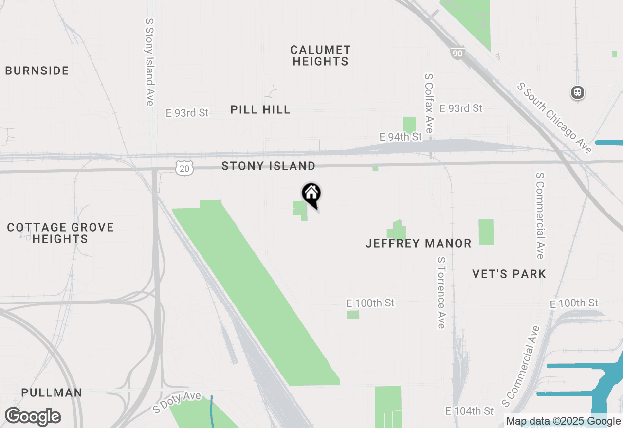 Map of (Address confidential), Chicago, Illinois 60617