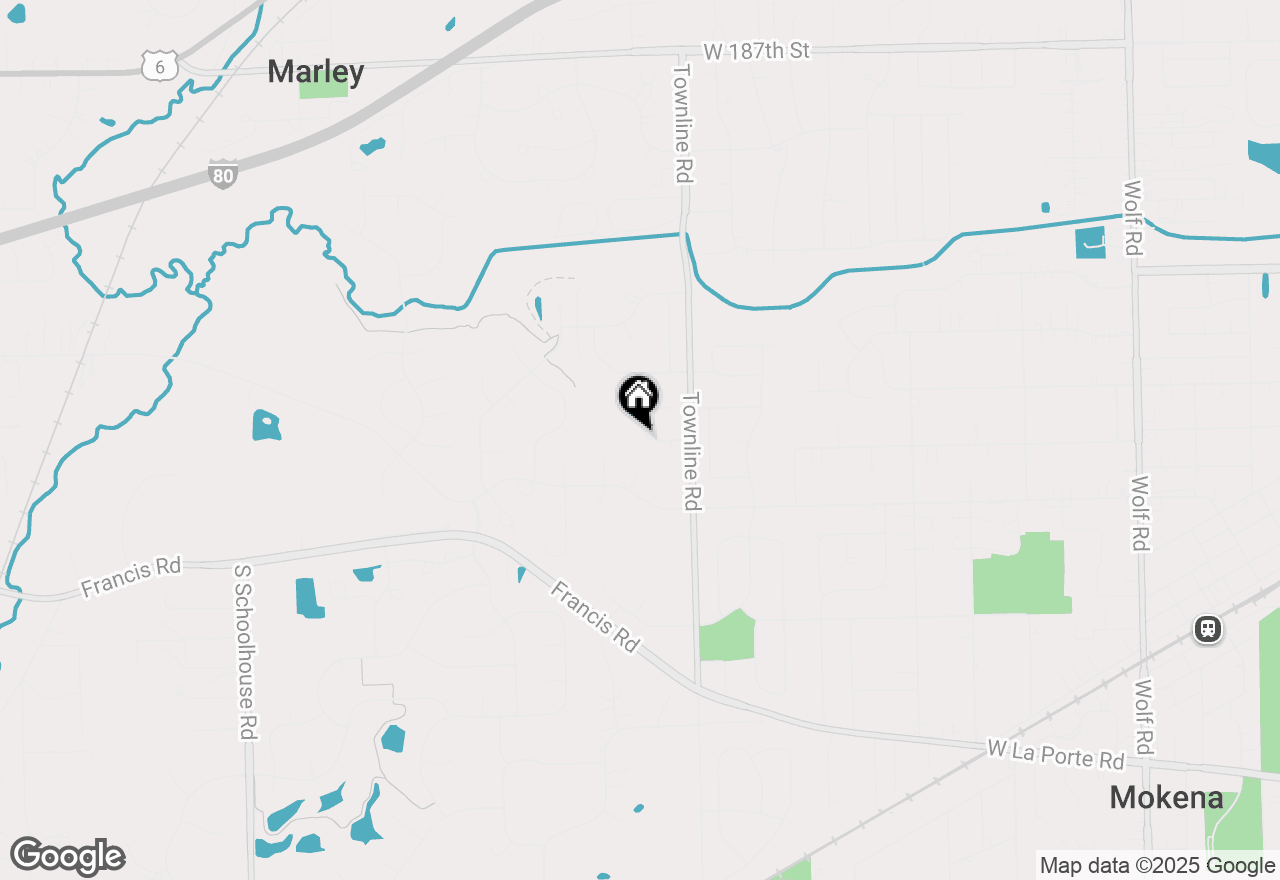 Map of 19340 Ashbrook Lane, Mokena, IL 60448