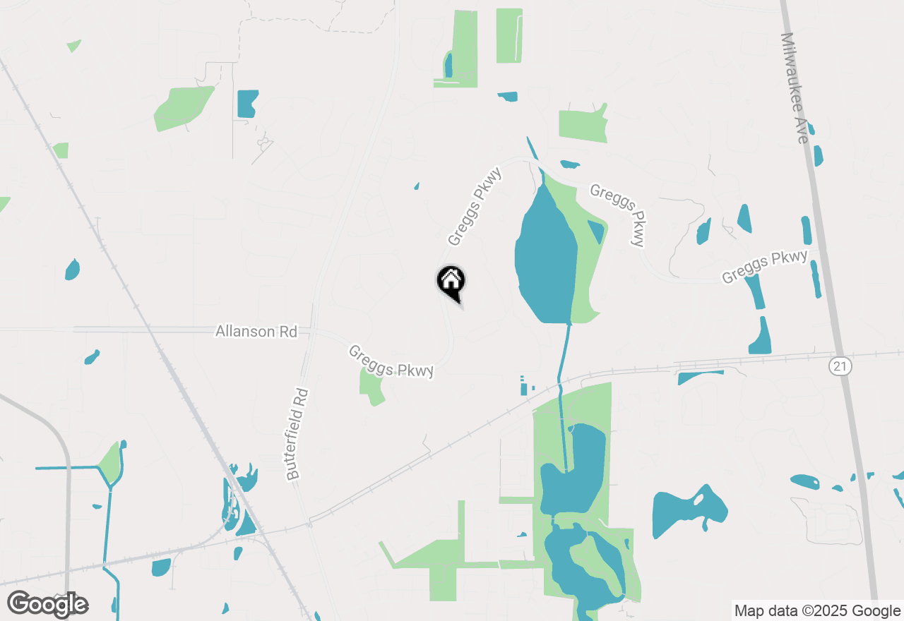 Map of 1654 Pebble Beach Way, Vernon Hills, IL 60061