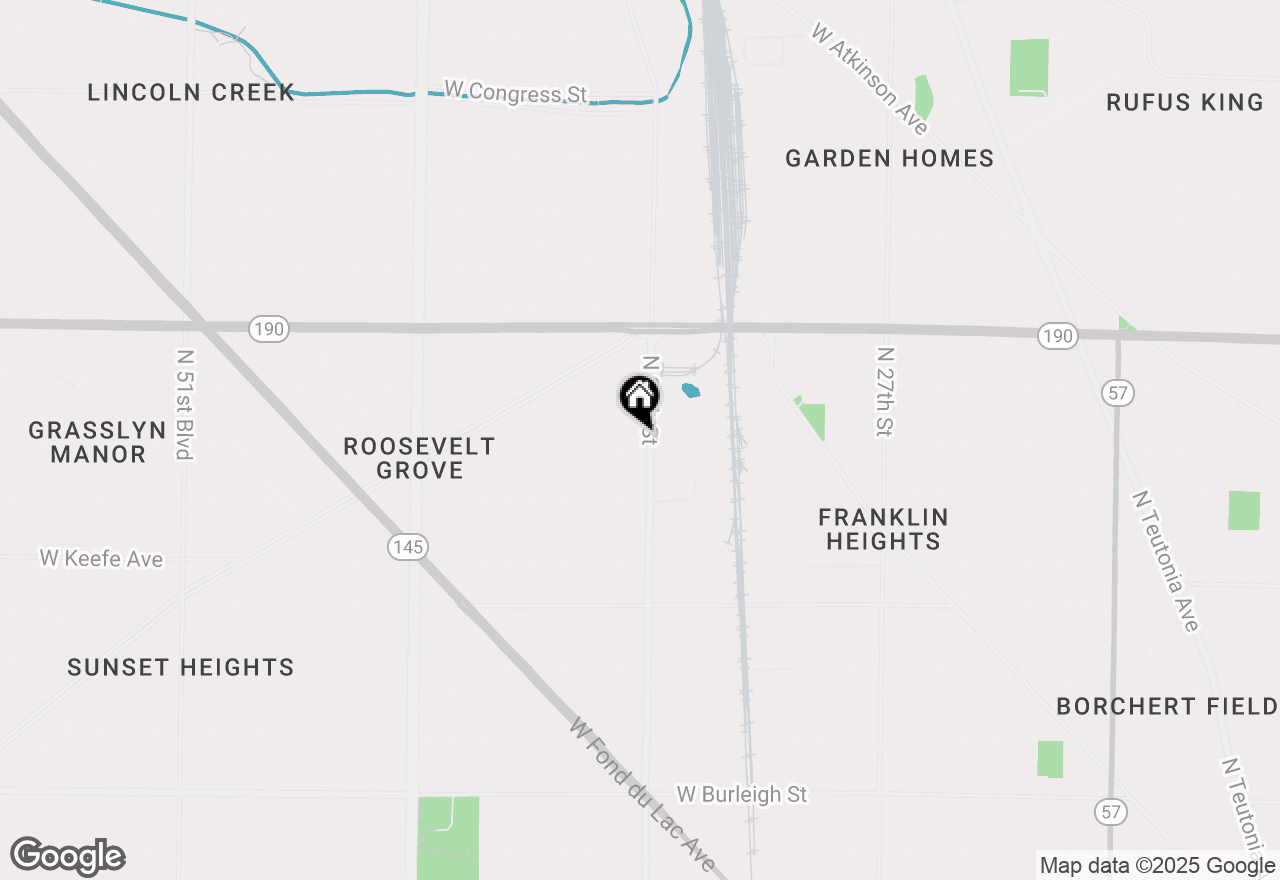 Map of 3813 N 35th St, Milwaukee, WI 53216