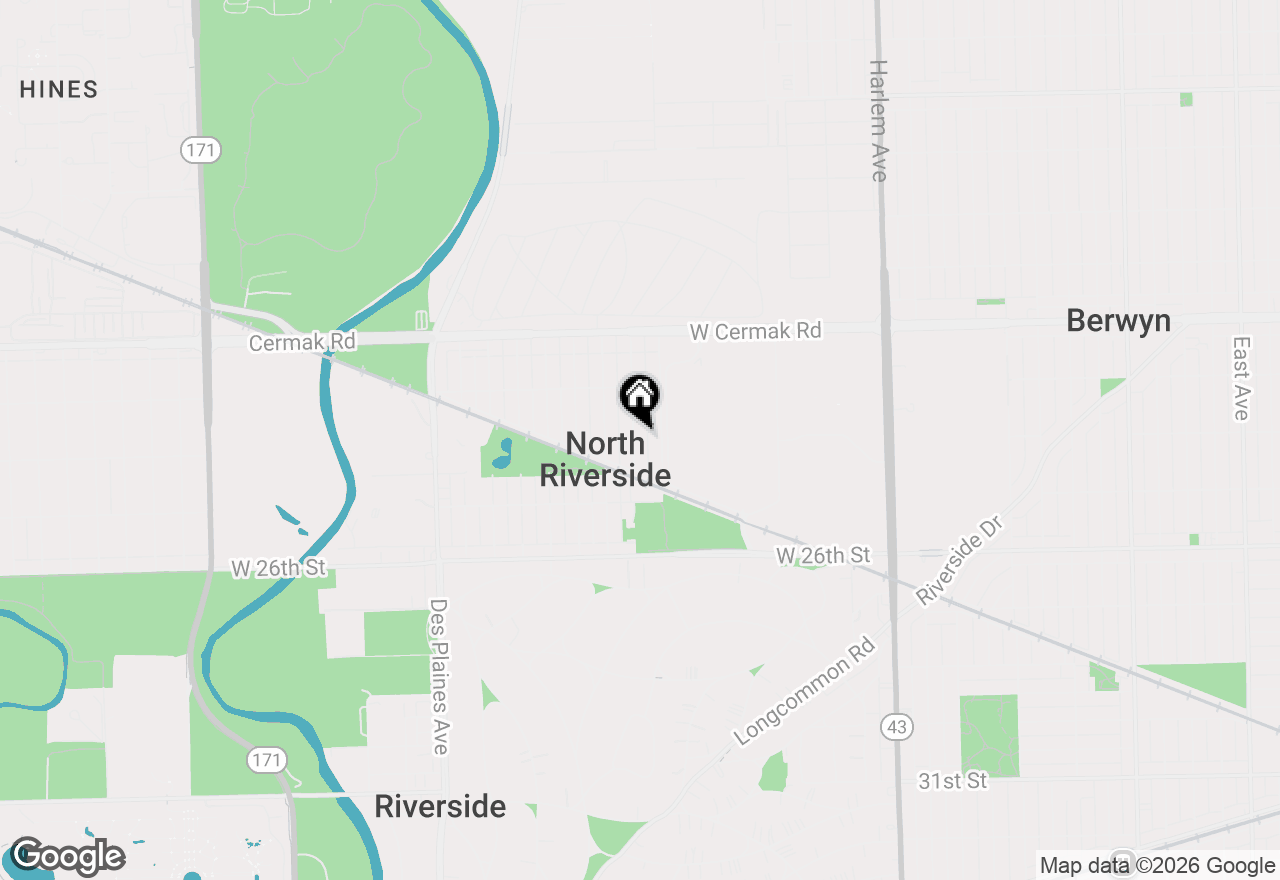 Map of 2359 Northgate Avenue, North Riverside, IL 60546