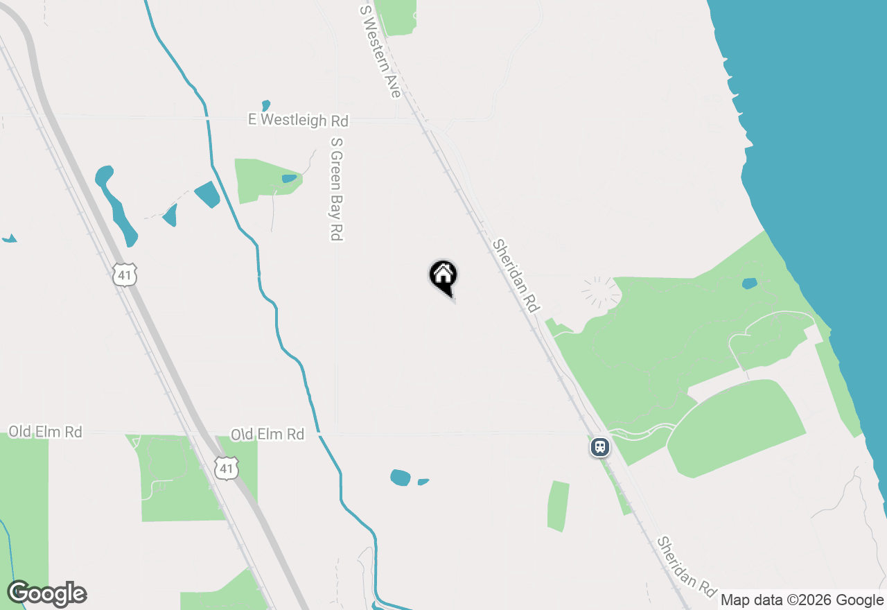Map of 665 Grandview Lane, Lake Forest, IL 60045