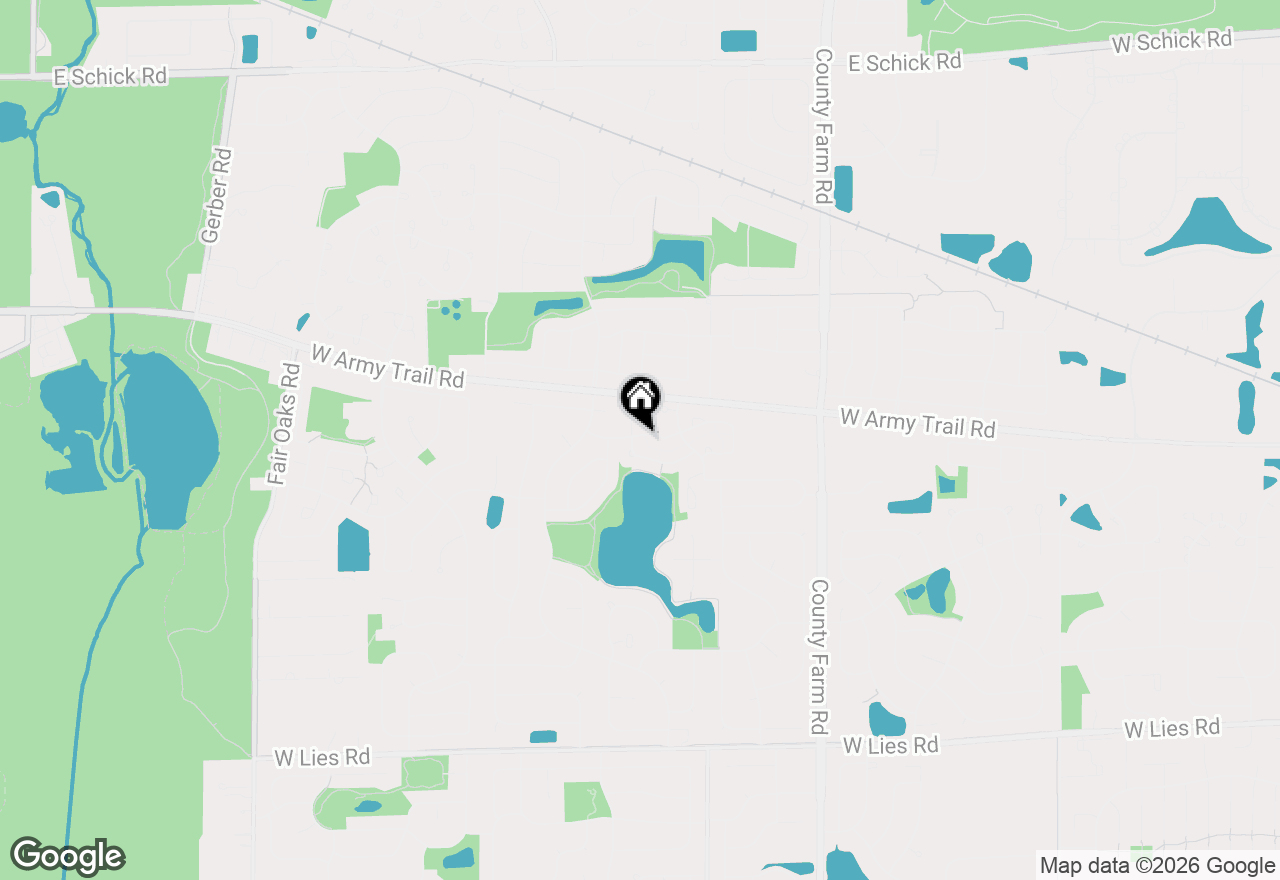 Map of 1343 Ridgefield Circle, Carol Stream, IL 60188