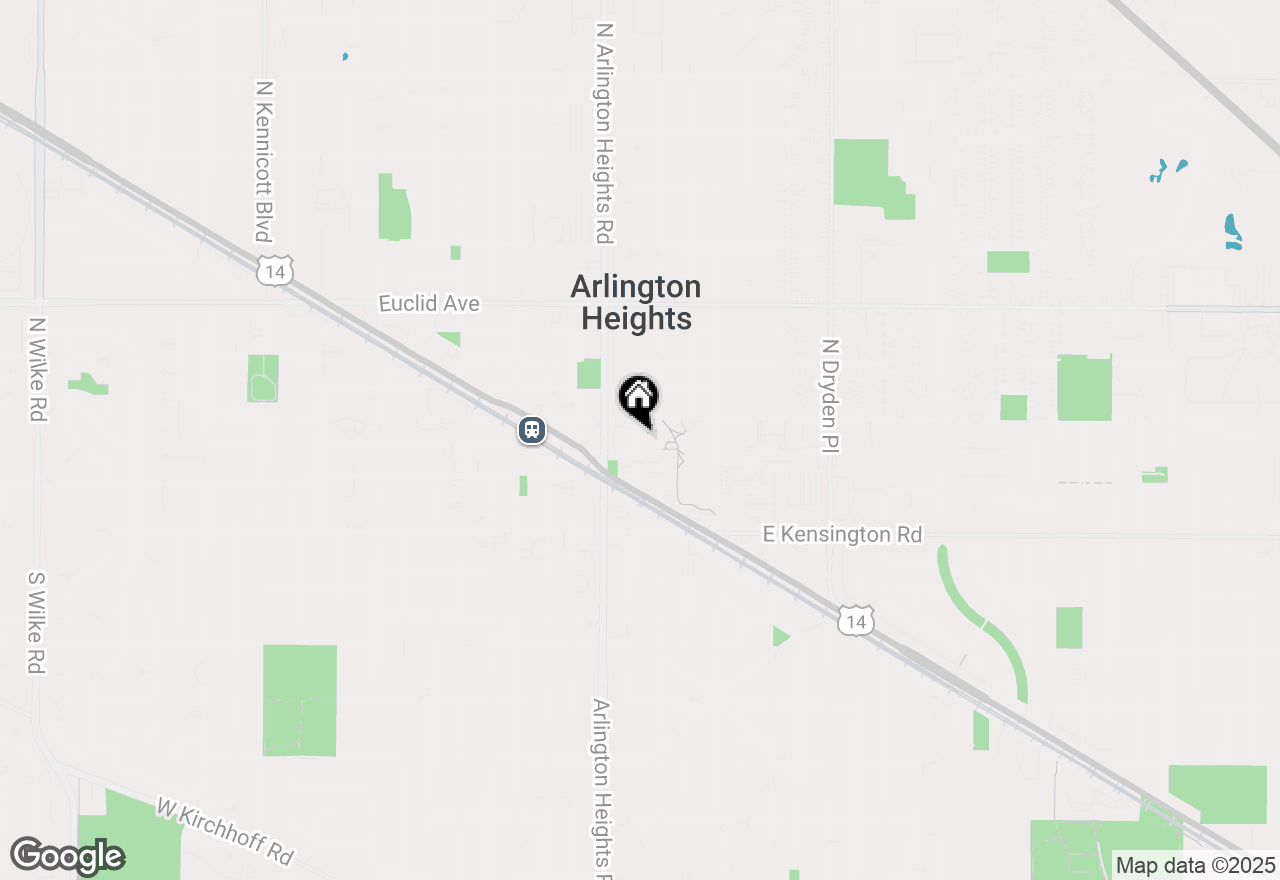 Map of 103 N Pine Avenue, Arlington Heights, IL 60004