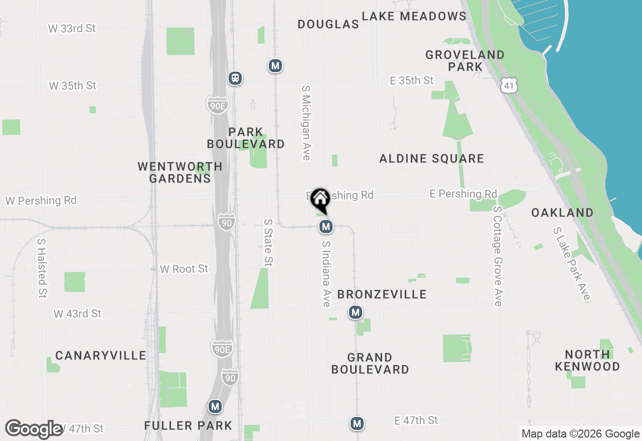Map of 3950 S Indiana Street #1R, Chicago, IL 60653