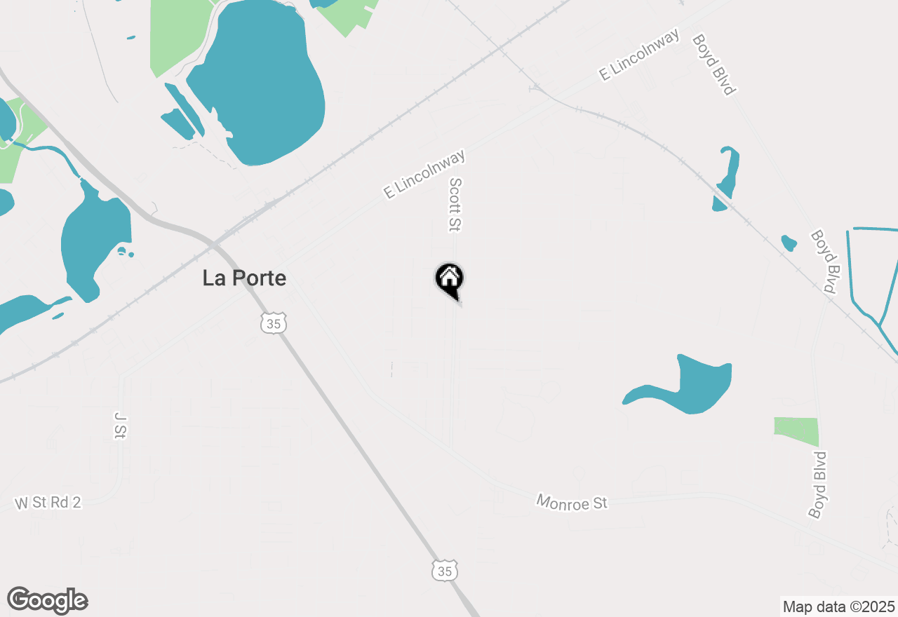 Map of 910 Scott Street, La Porte, IN 46350