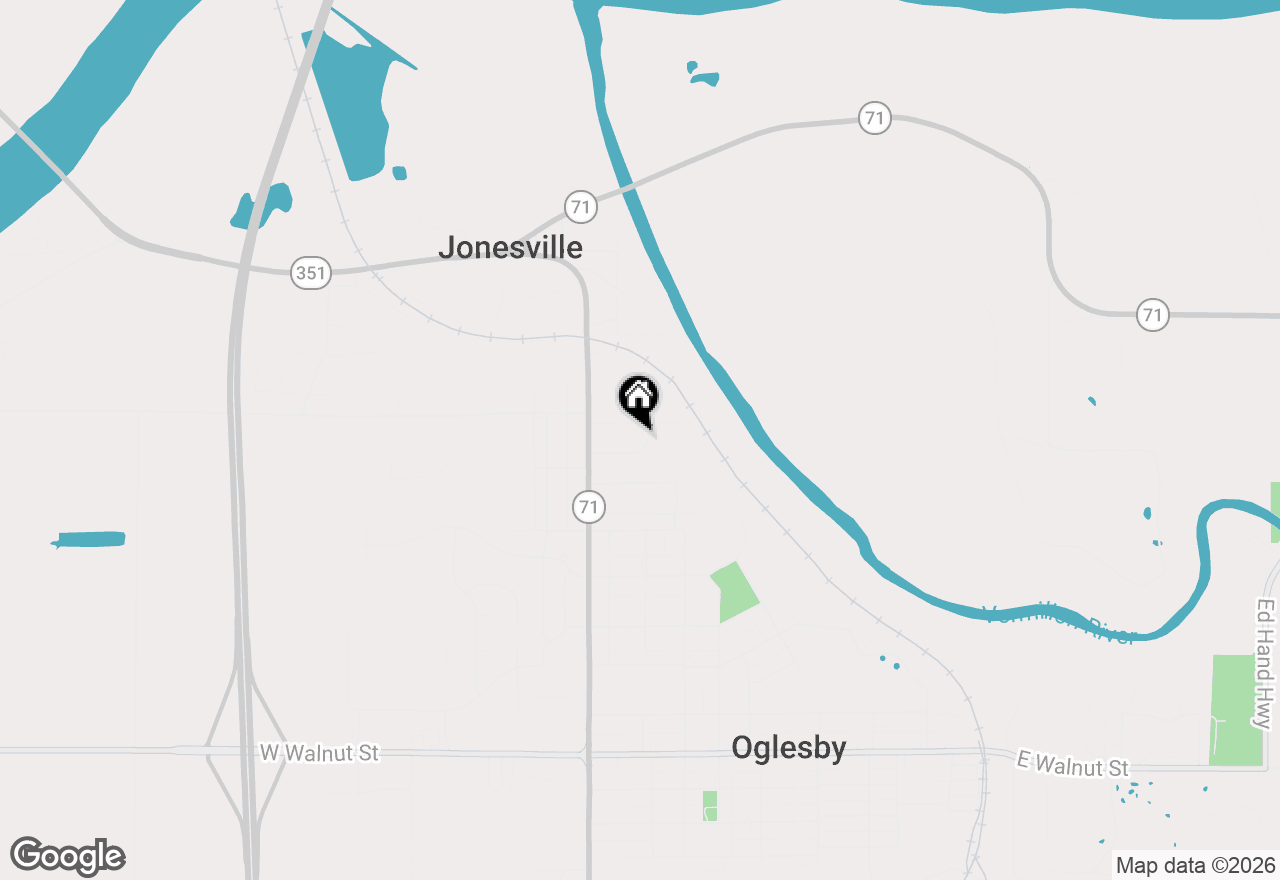 Map of 322 Fitzgerald Street, Oglesby, IL 61348