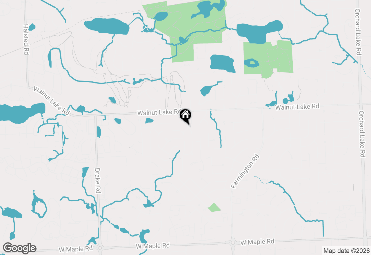 Map of 5596 Beauchamp Place, West Bloomfield, MI 48322