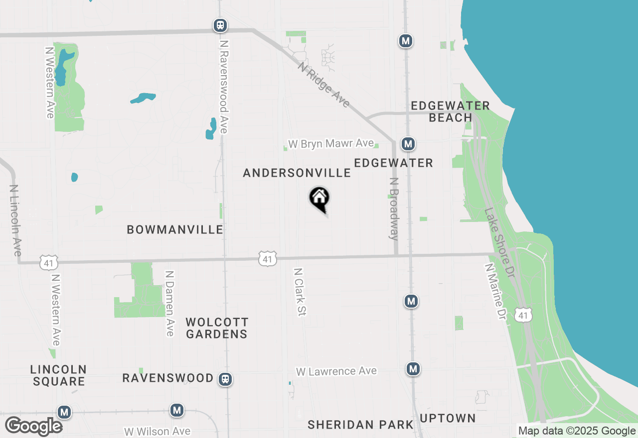 Map of 1443 W Summerdale Avenue, Chicago, IL 60640