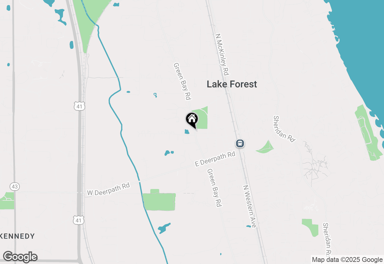 Map of 776 N Green Bay Road, Lake Forest, IL 60045