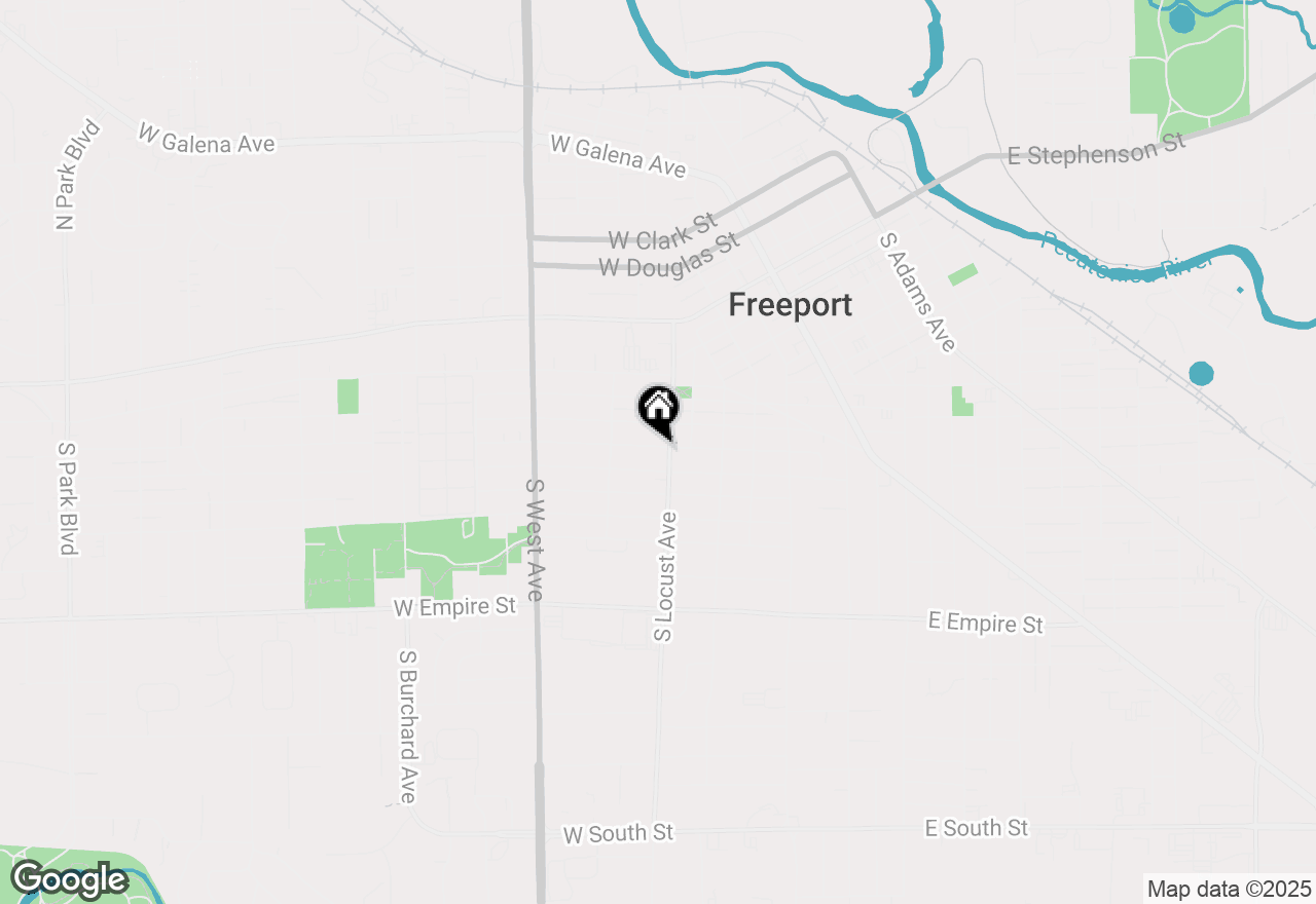 Map of 609 W Avon Street, Freeport, IL 61032