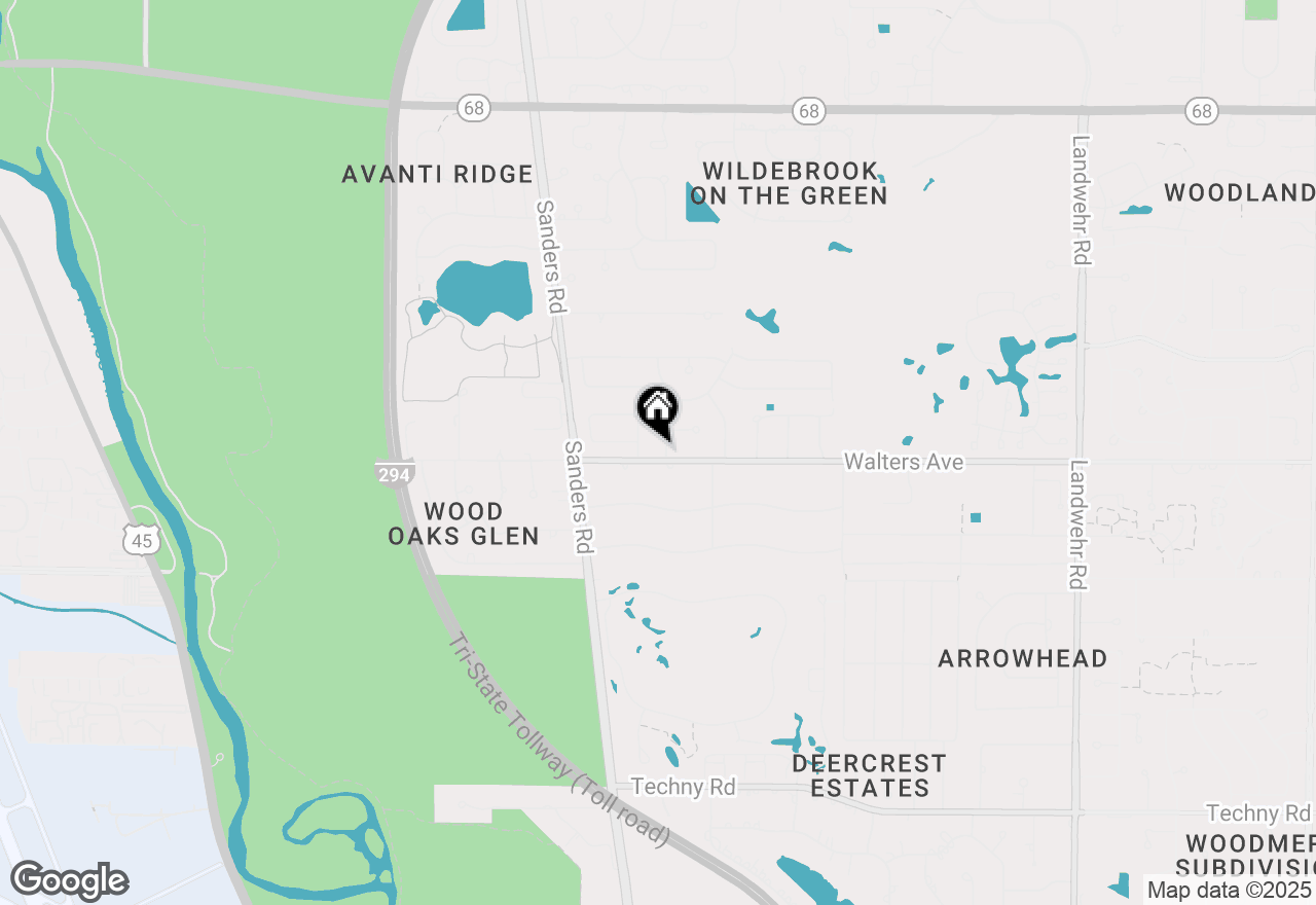 Map of 1344 Southwind Drive, Northbrook, IL 60062