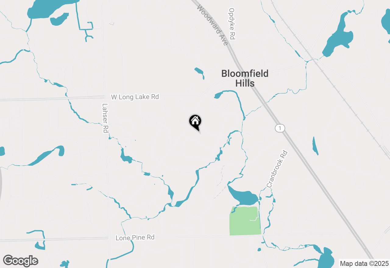 Map of 362 Keswick Road, Bloomfield Hills, MI 48304