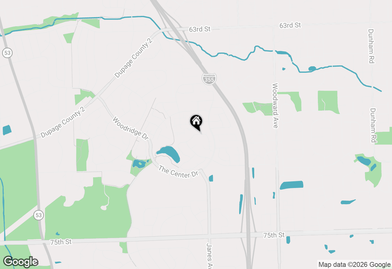 Map of 2466 Brunswick Circle #D, Woodridge, IL 60517