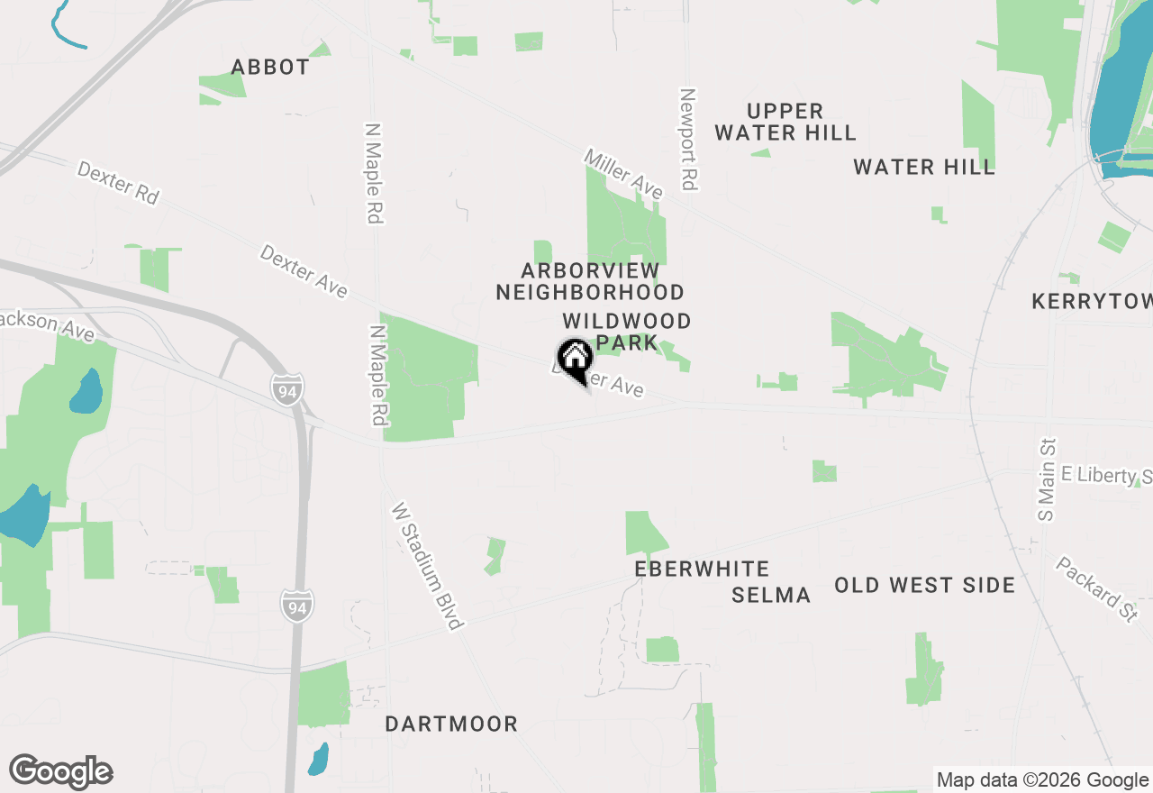 Map of 116 Glendale Drive, Ann Arbor, MI 48103